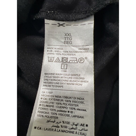 Old Navy Casual Women’s Pull-over Sleeveless Lined Floral MIDI Dress XXL, Black - Picture 4 of 4